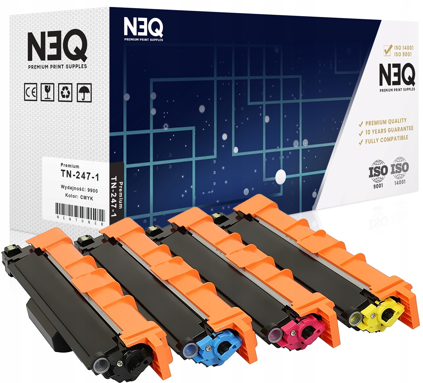 4x toner pro Brother MFC-L3710CW MFC-L3730CDN Chip