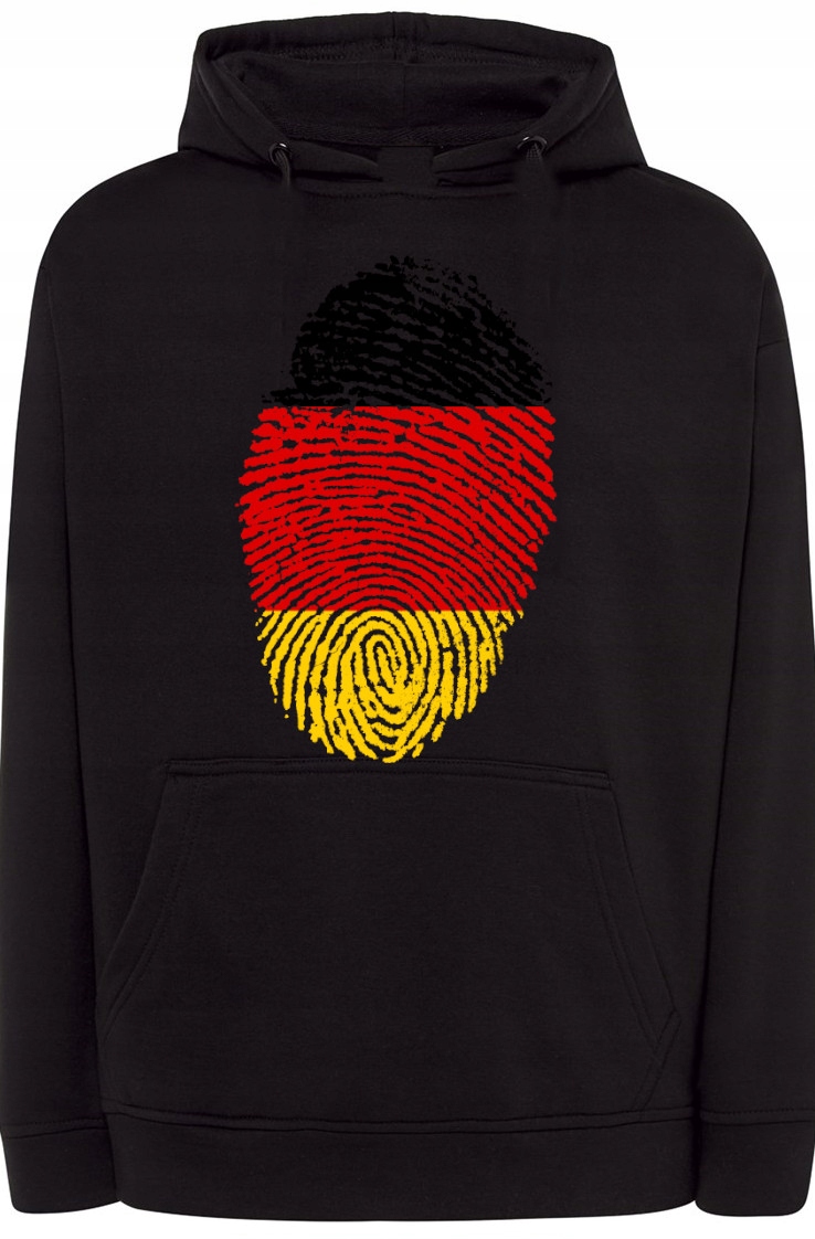 Německo Mikina Vlajka Otisk Kapuce vel. L