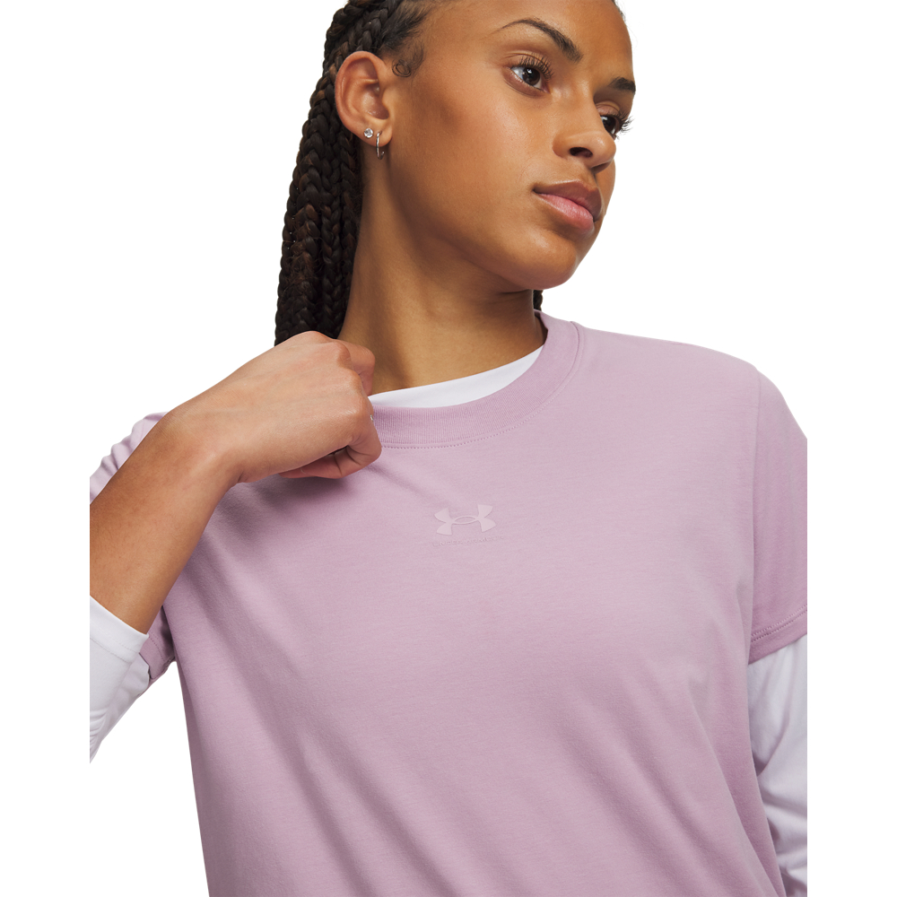 T-shirt Rival Luźny Damski Różowy Under Armour Koszulka