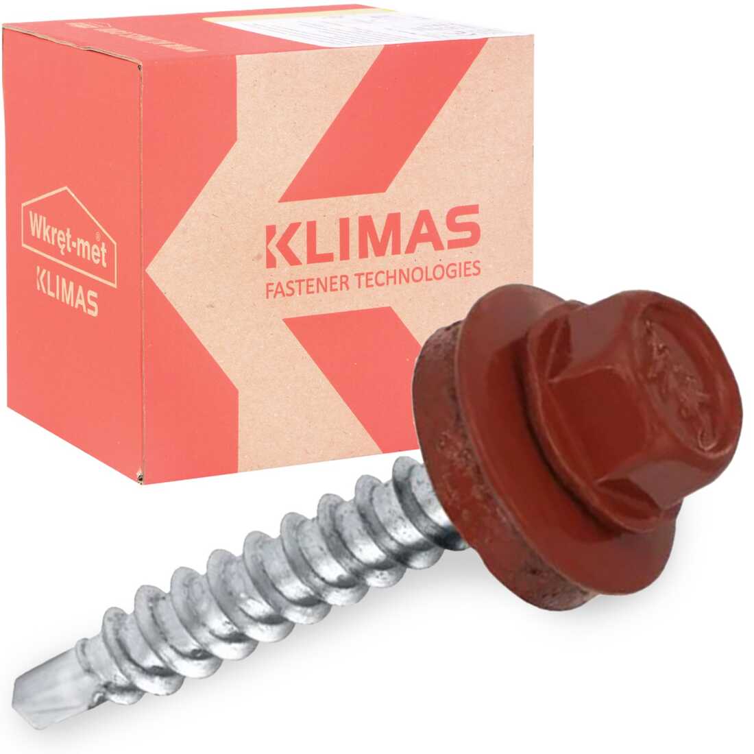 WKRĘTY FARMERSKIE 4,8x35mm RAL 3009 FARMERY 250szt