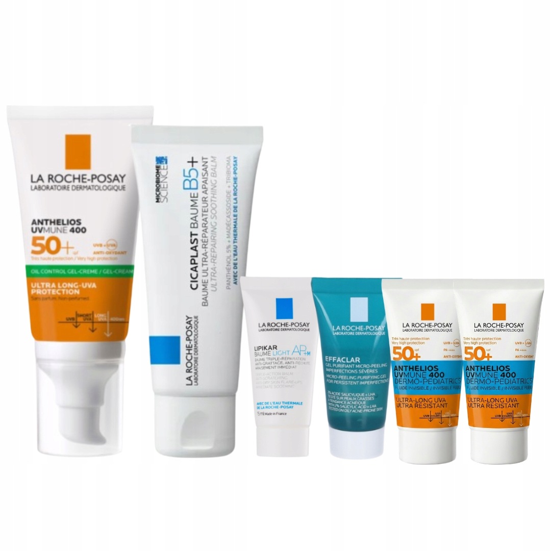 La Roche-Posay Cicaplast Balsam B5+ 40ml Anthelios żel-krem Spf 50+ 50ml