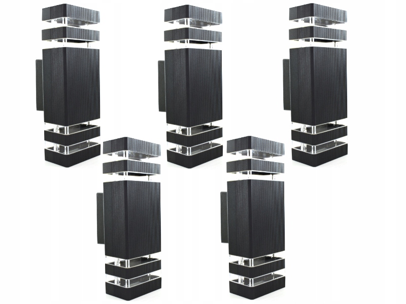 5 x Nástěnné venkovní svítidlo Elawační na zeď domu Led žárovky