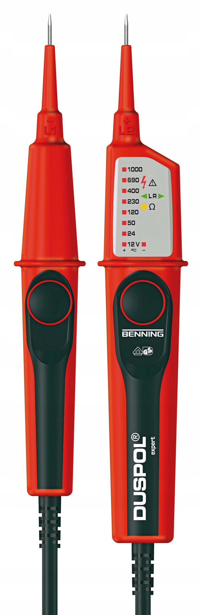 Duspol Dwubieg. Wskaźnik Napięcia 12-1000V Ac/dc Cat IV BG050262 Benning