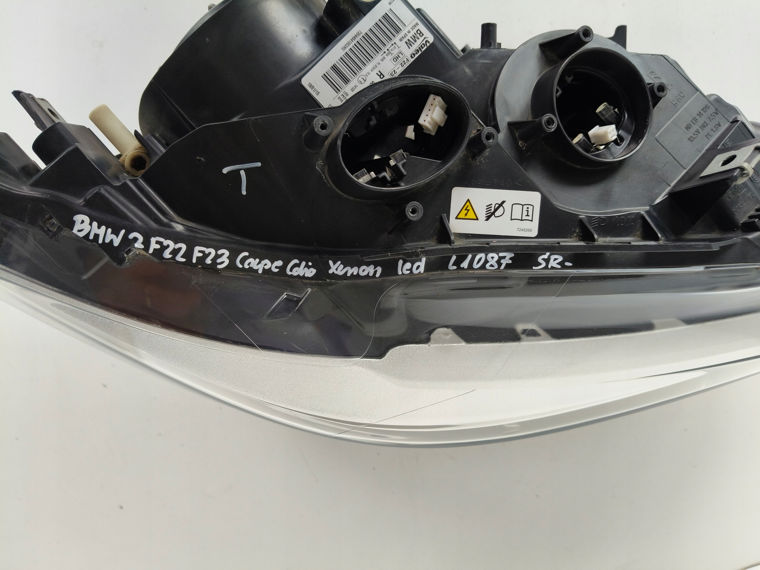 light right REFLEKTOR BMW 2 F22 F23 COUPE CABRIO XENON LED non-setting
