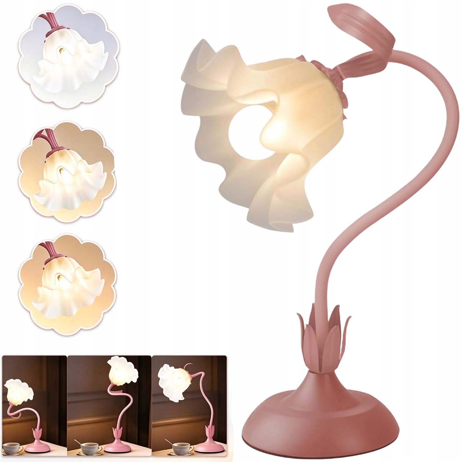 Noční Stolní Lampa Usb Do Lože 3 Režimy Jako Dárek