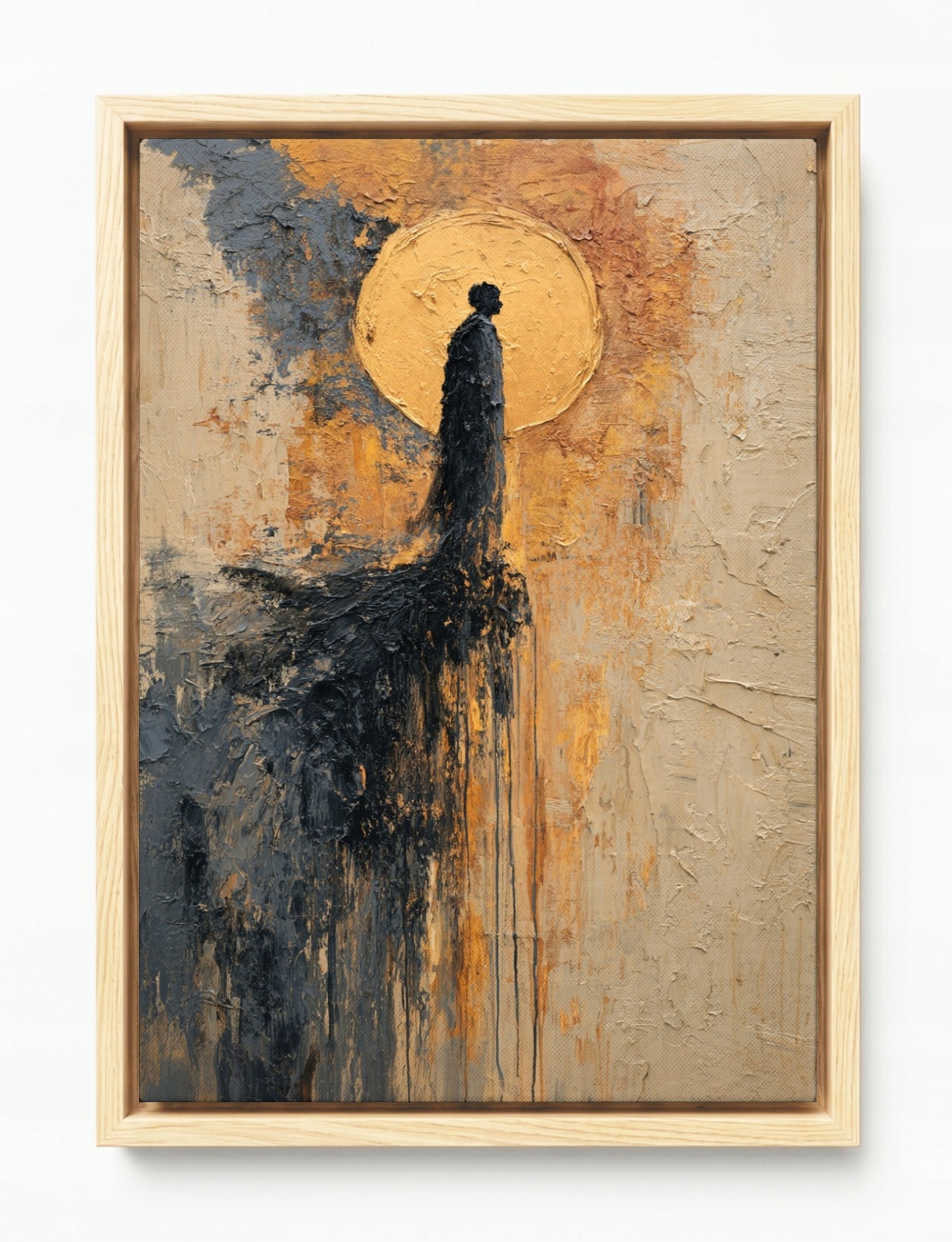 Obraz Rám Americký Box Abstrakce Postava Člověk Slunce Výška 40x60
