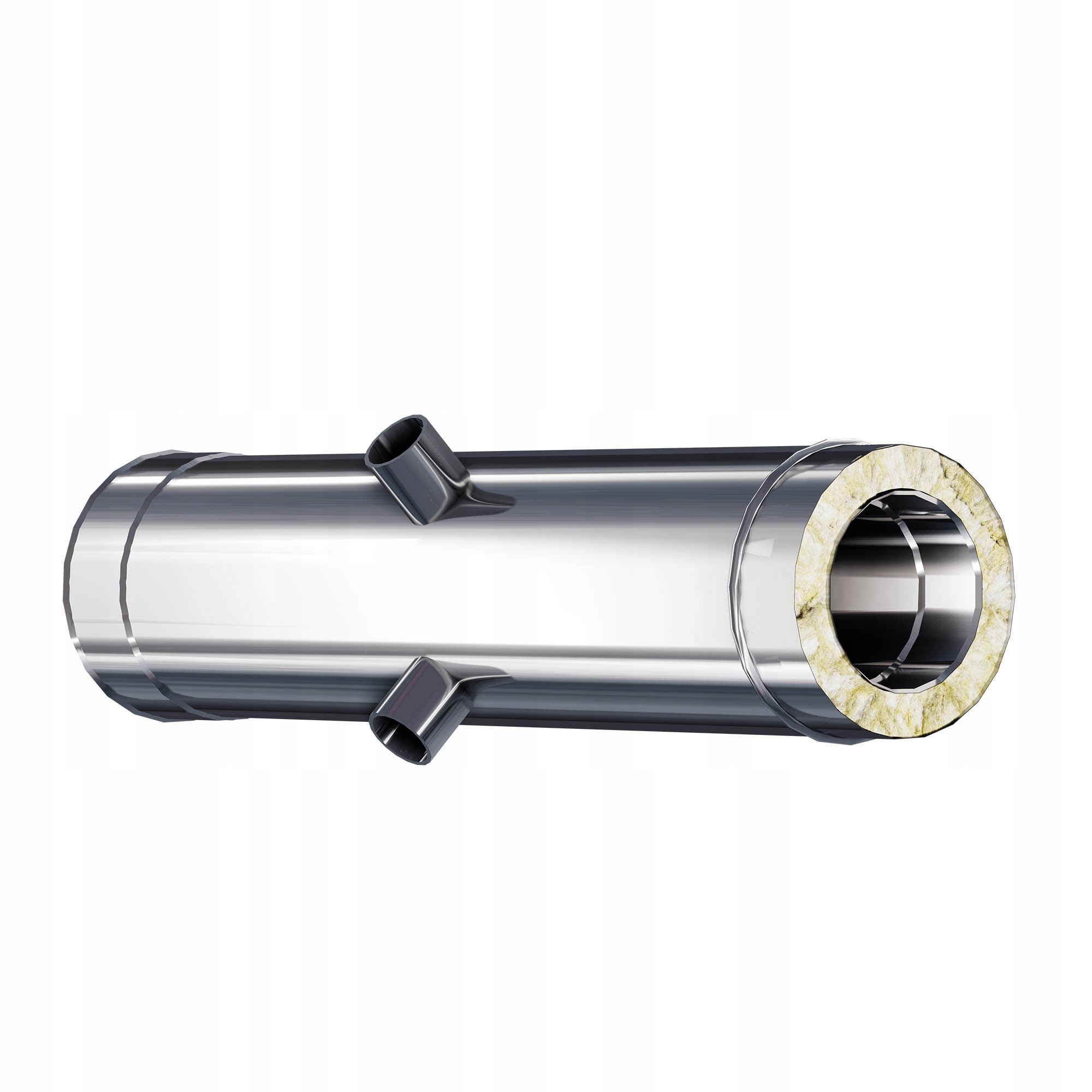 Kzd Trubka s měřícím hrdlem M64x4 fi 300 1 m 0,8 mm komín