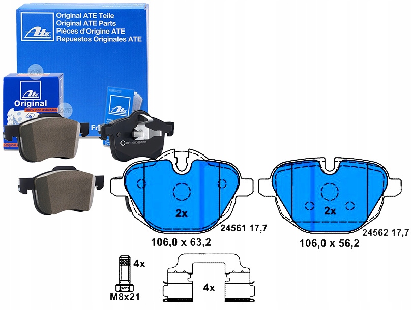 ATE13.0460-2760.2 Hamové Kostky Bmw Zadní F10/F11 520- Asistent řidiče #33