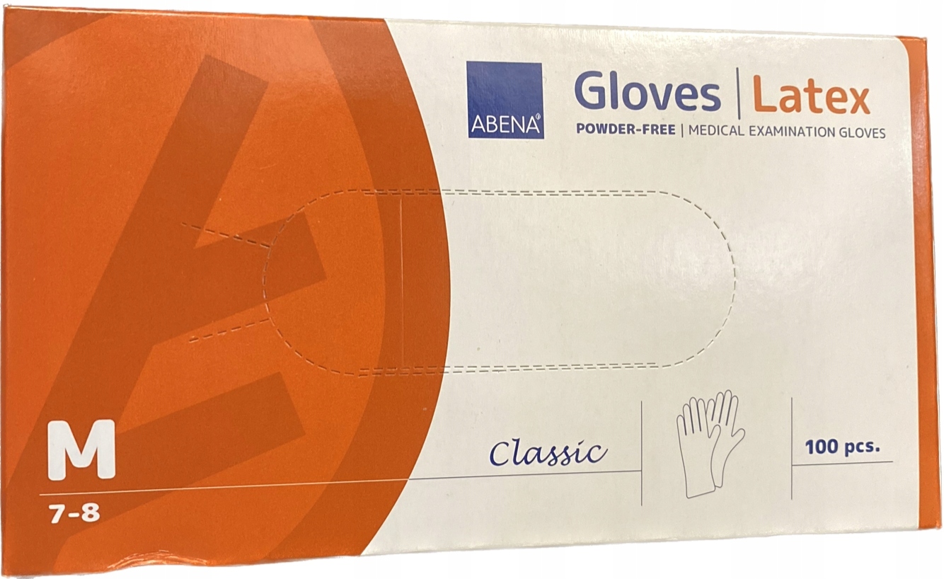 

Rękawice Rękawiczki Lateksowe Bezpudrowe 100 Szt M