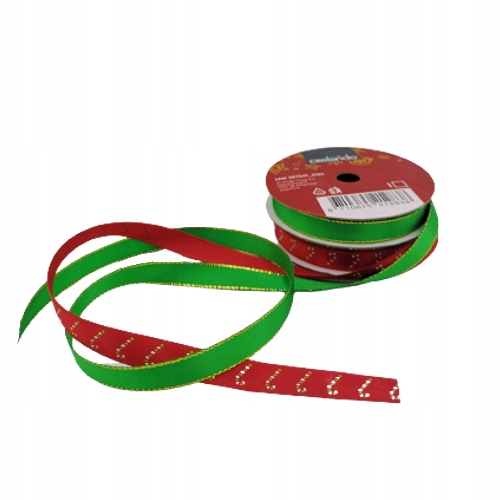 

2x Wstążka Świąteczna ozdoby prezentów 2x5m