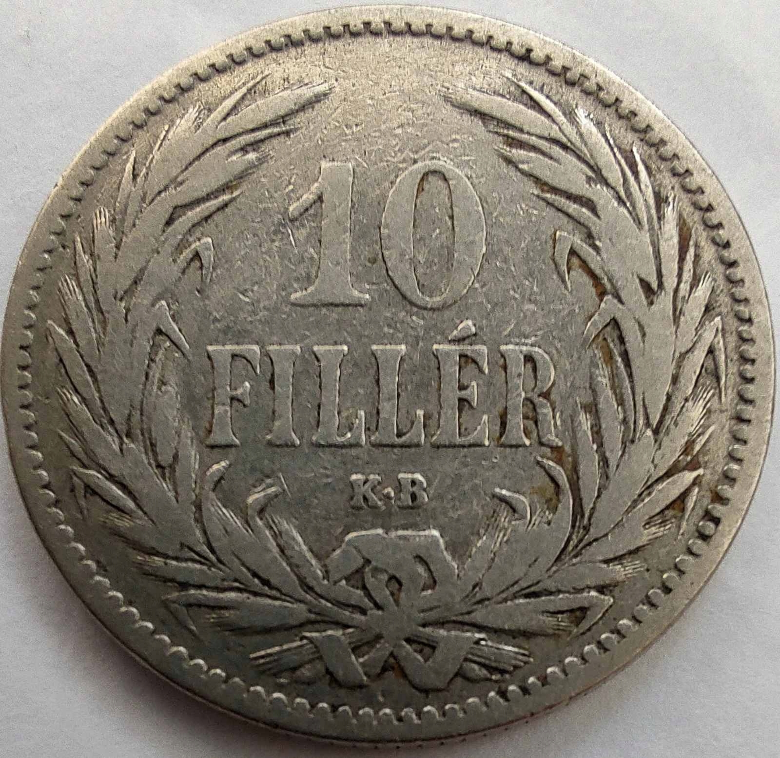 2340 - Węgry 10 fillerów, 1894