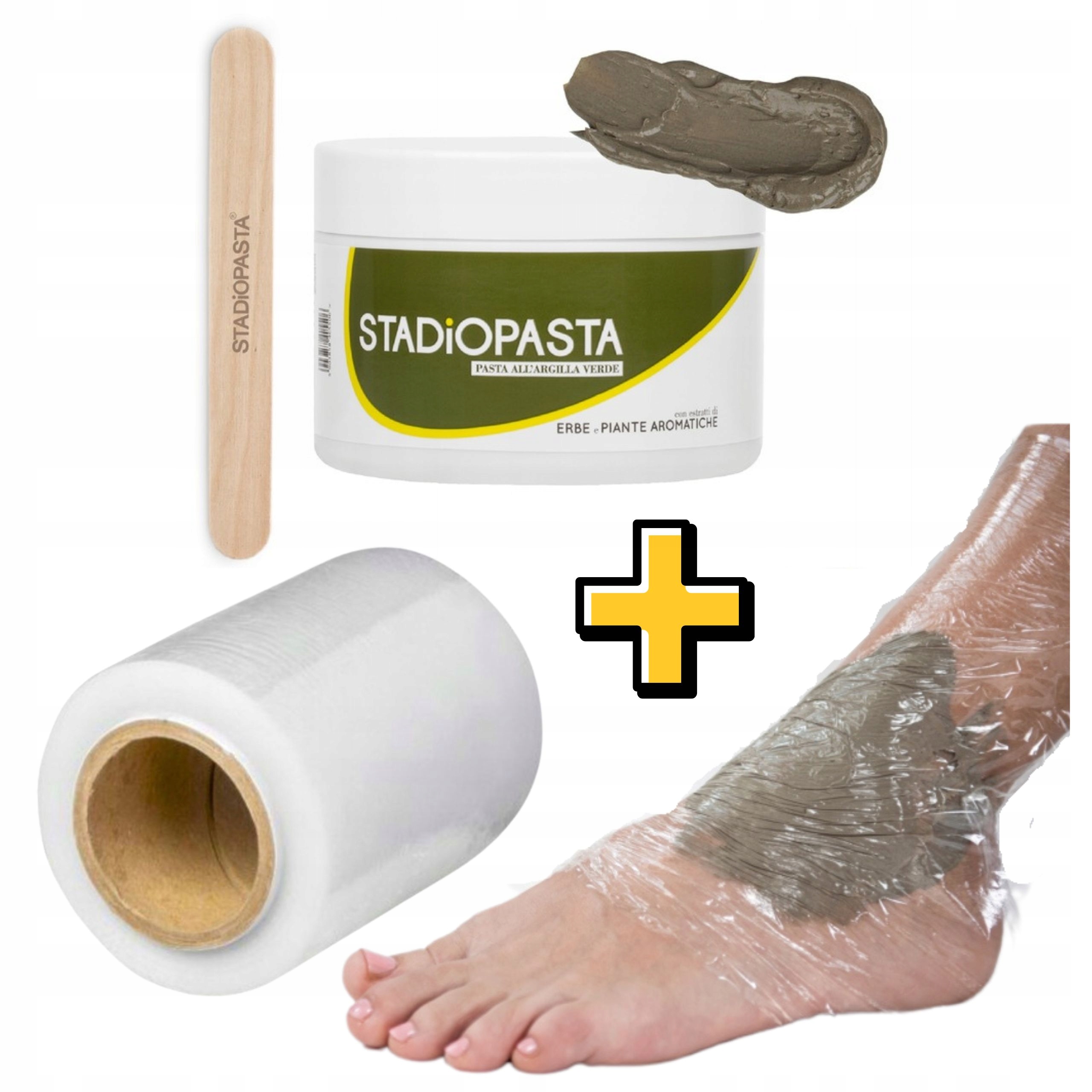 STADiOPASTA Maść Duża 300g Folia Stretch 10cm x 80m Aplikator(patyczek)