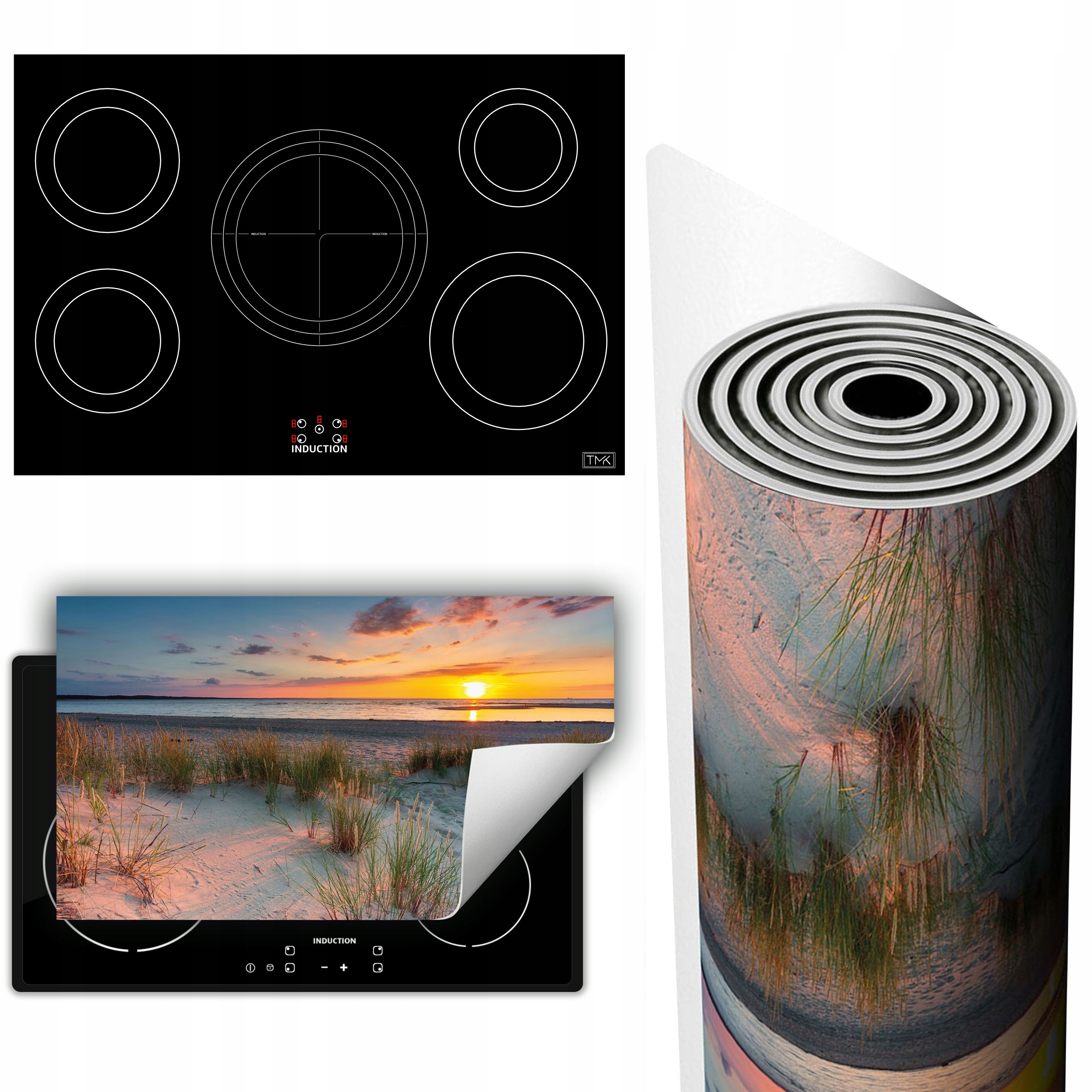 Vinylová Podložka Ochrana Kuchyňské Desky 90x52 moře slunce
