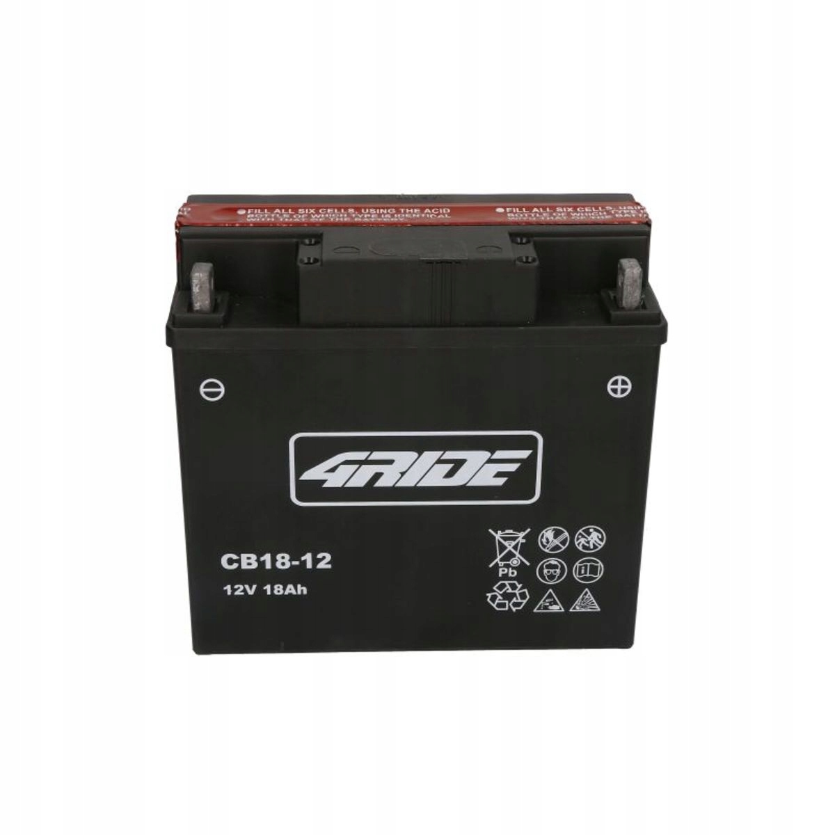 Akumulator 4 RIDE 12V 18Ah 235A P+ CB18-12MF Pojemność 18 Ah