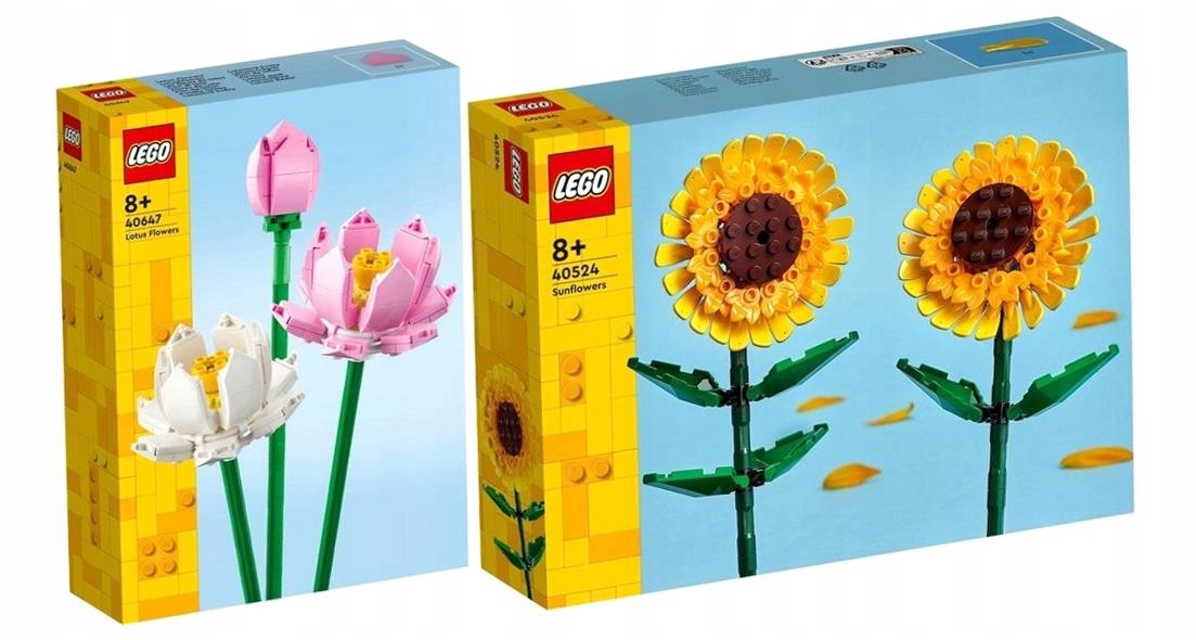Lego Botanicals Slunečnice 40524 Lego Botanicals Lotosové Květy 40647