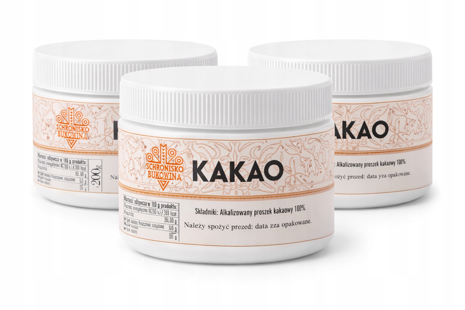 Levně Alkalizované kakao 200 g, prémiová kvalita, pohodlné balení, nikoliv taška