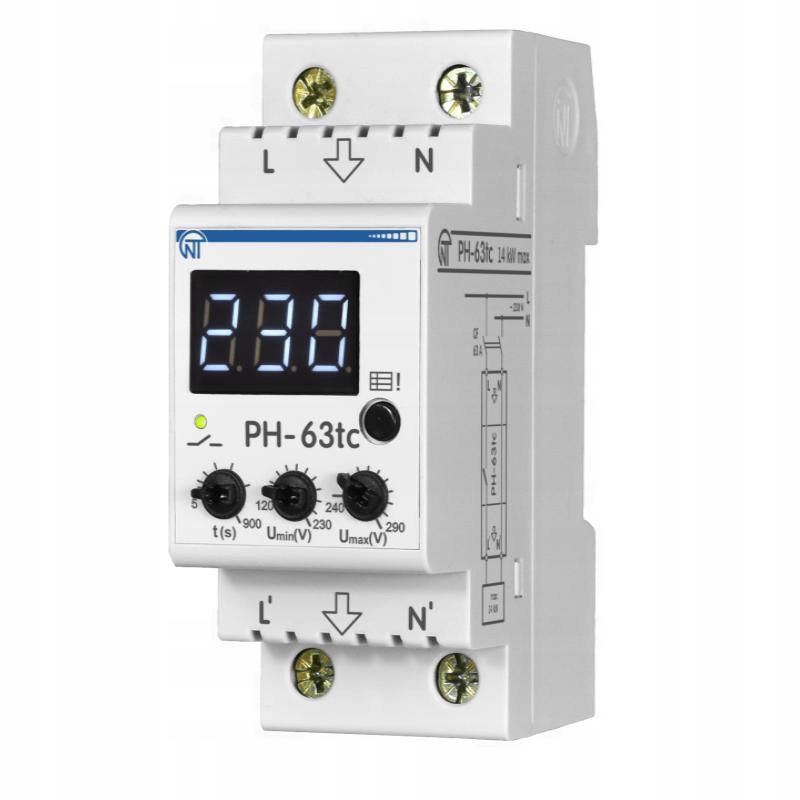 Relé napätia РН-63tc Novatek Electro