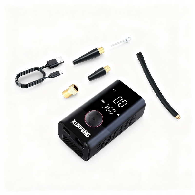 Kompresor Na Kolo Do Auta, Pumpa, Kompresor, Akumulátorová Powerbanka 80W