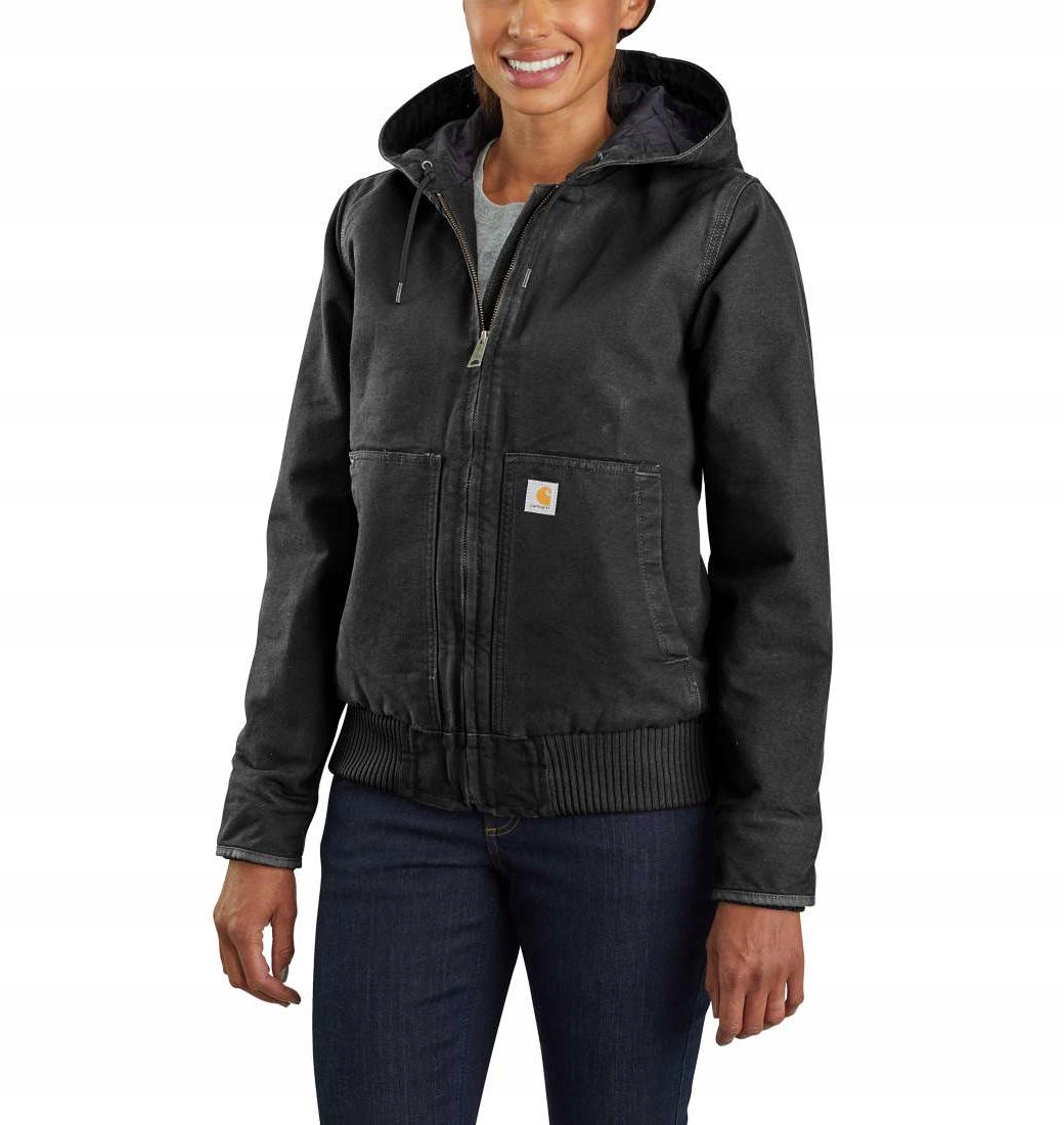 Aktivní bunda Carhartt Washed Duck Black