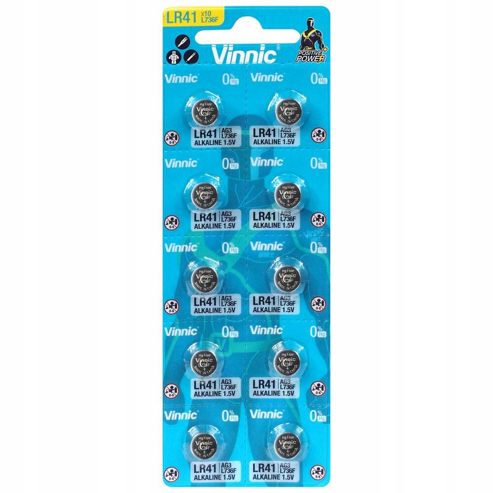 

1 x bateria alkaliczna mini Vinnic ag 3