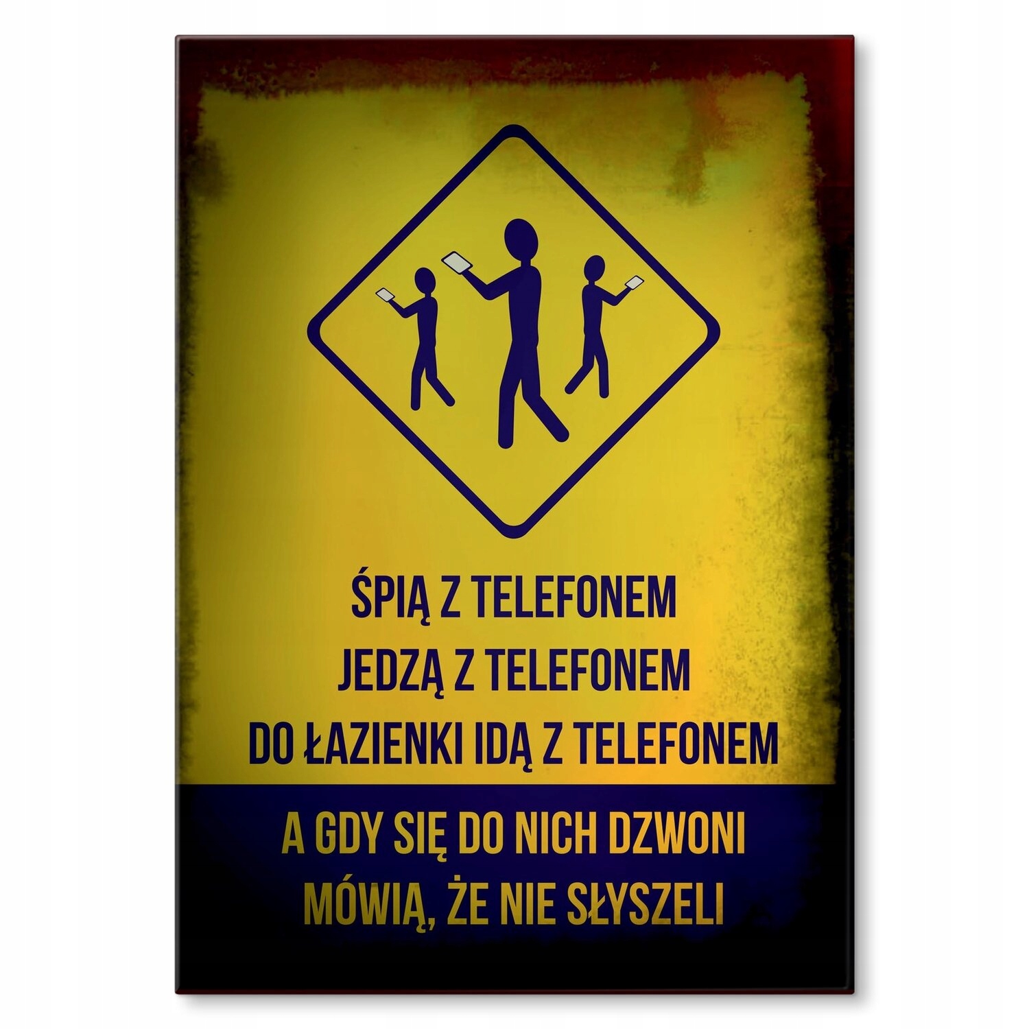 Kovový plakát Neslyšeli Štítek Plech 42 x 59,4 cm Dárek