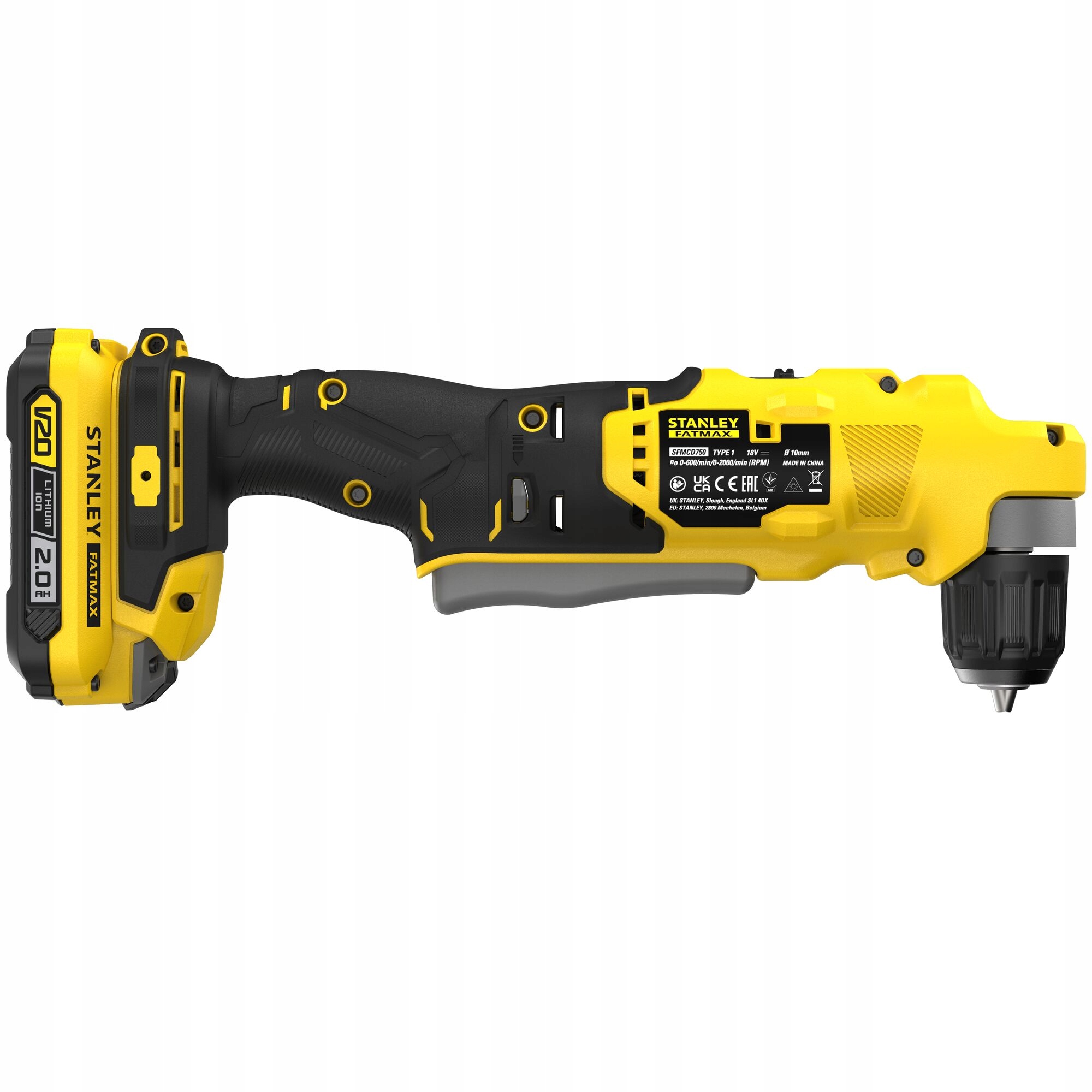 STANLEY SFMCD750D2K WKRĘTARKA KĄTOWA V20 18V 2x2Ah Seria V20