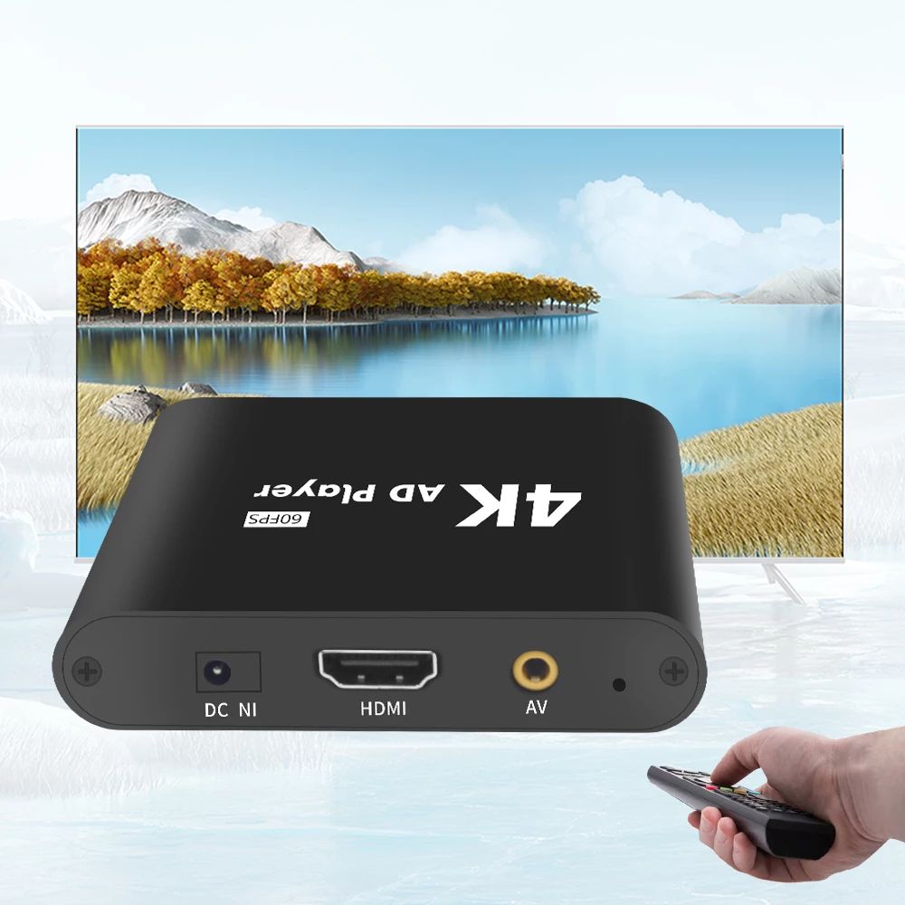 Odtwarzacz reklamowy Digital Signage 4K UHD VenBOX USD SD AV z Autostartem Rodzaj inny