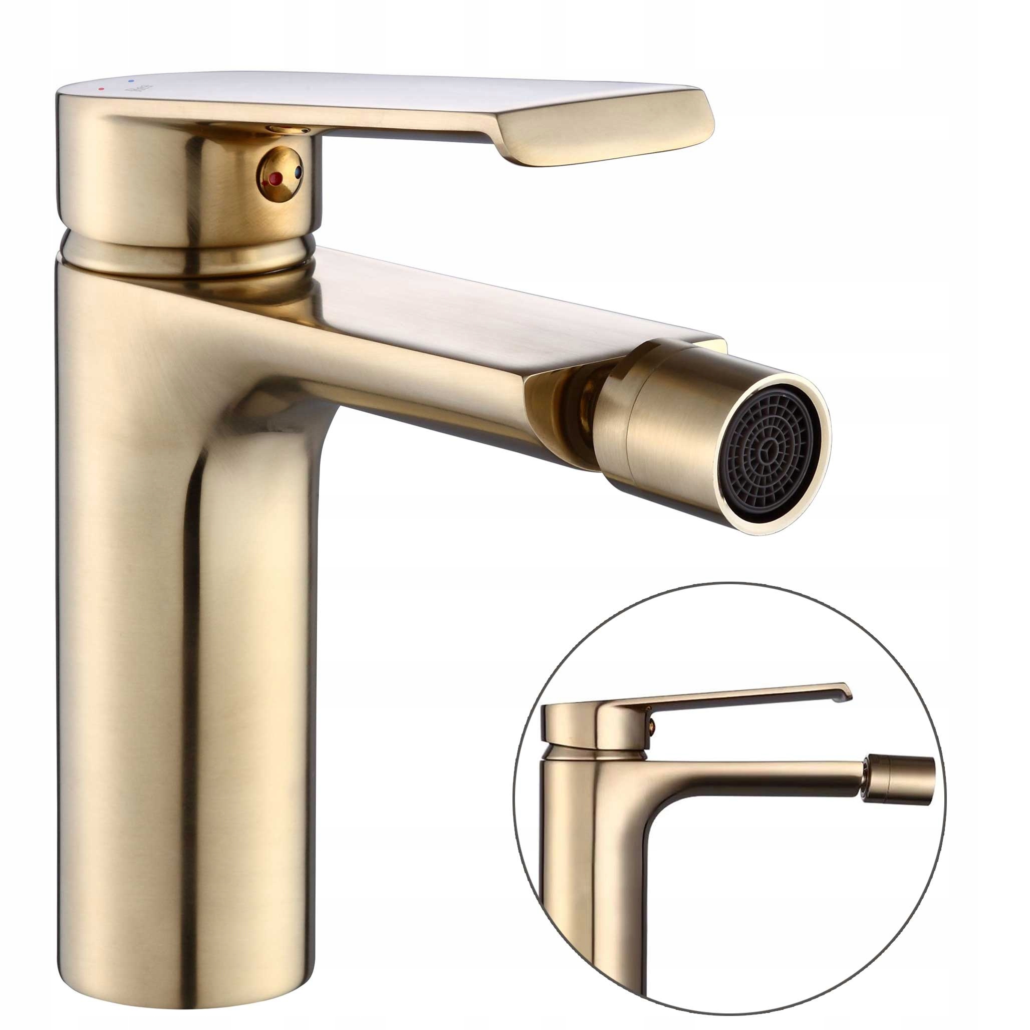 Bidetová batéria Hass Gold Kartáčované zlato Rea