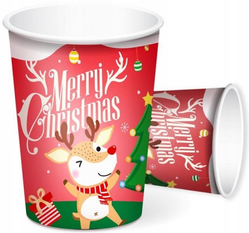 

Kubki Merry Christmas Święta Boże Narodzenie 6 Szt