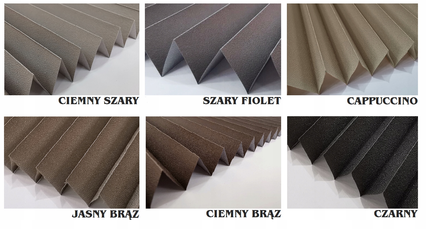 PLISA VEGAS ROLETY PLISOWANE NA WYMIAR 70x200 Długość 200 cm