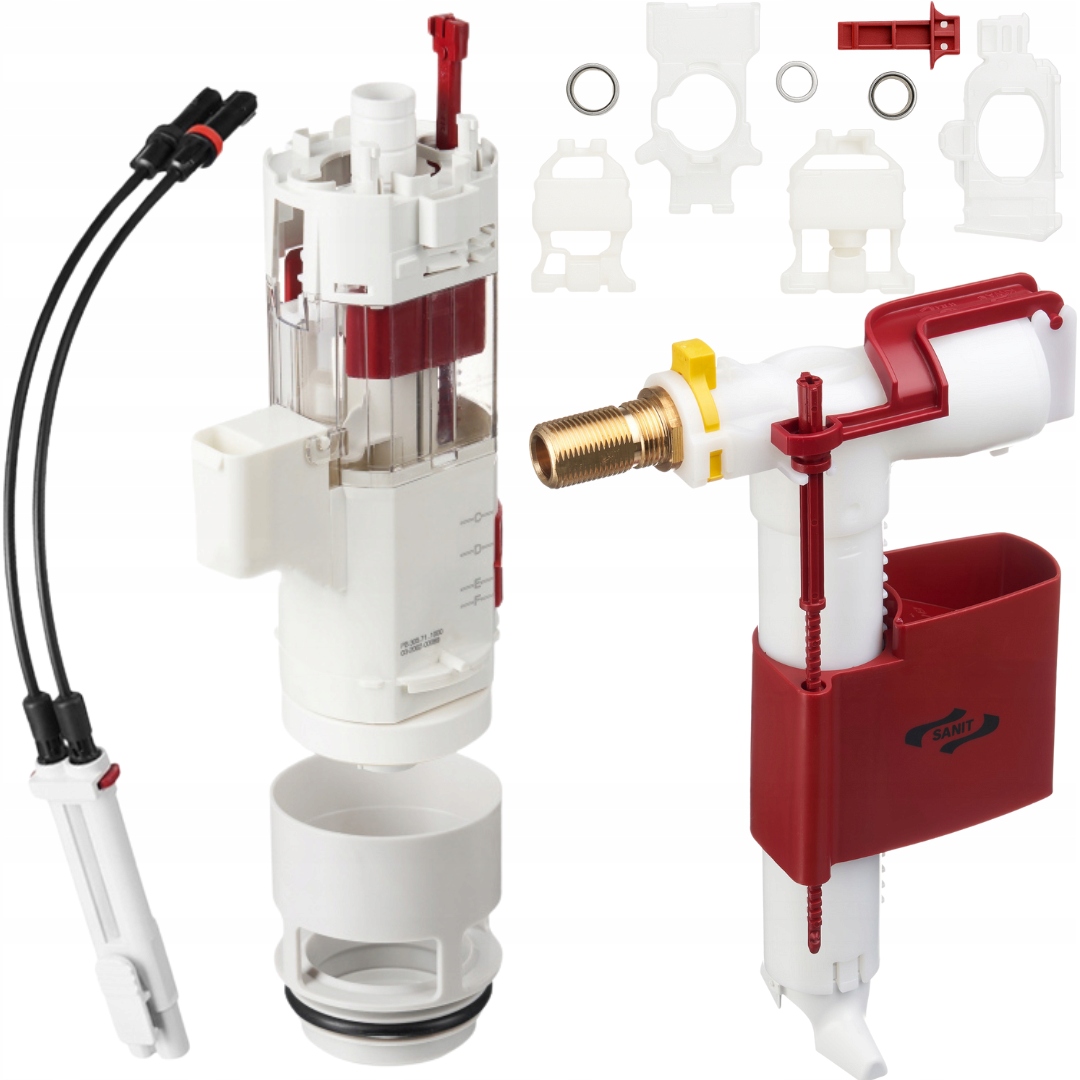 Opravná sada Sanit Ineo Wc Napouštěcí ventil 3/8 Vypouštěcí mechanismus