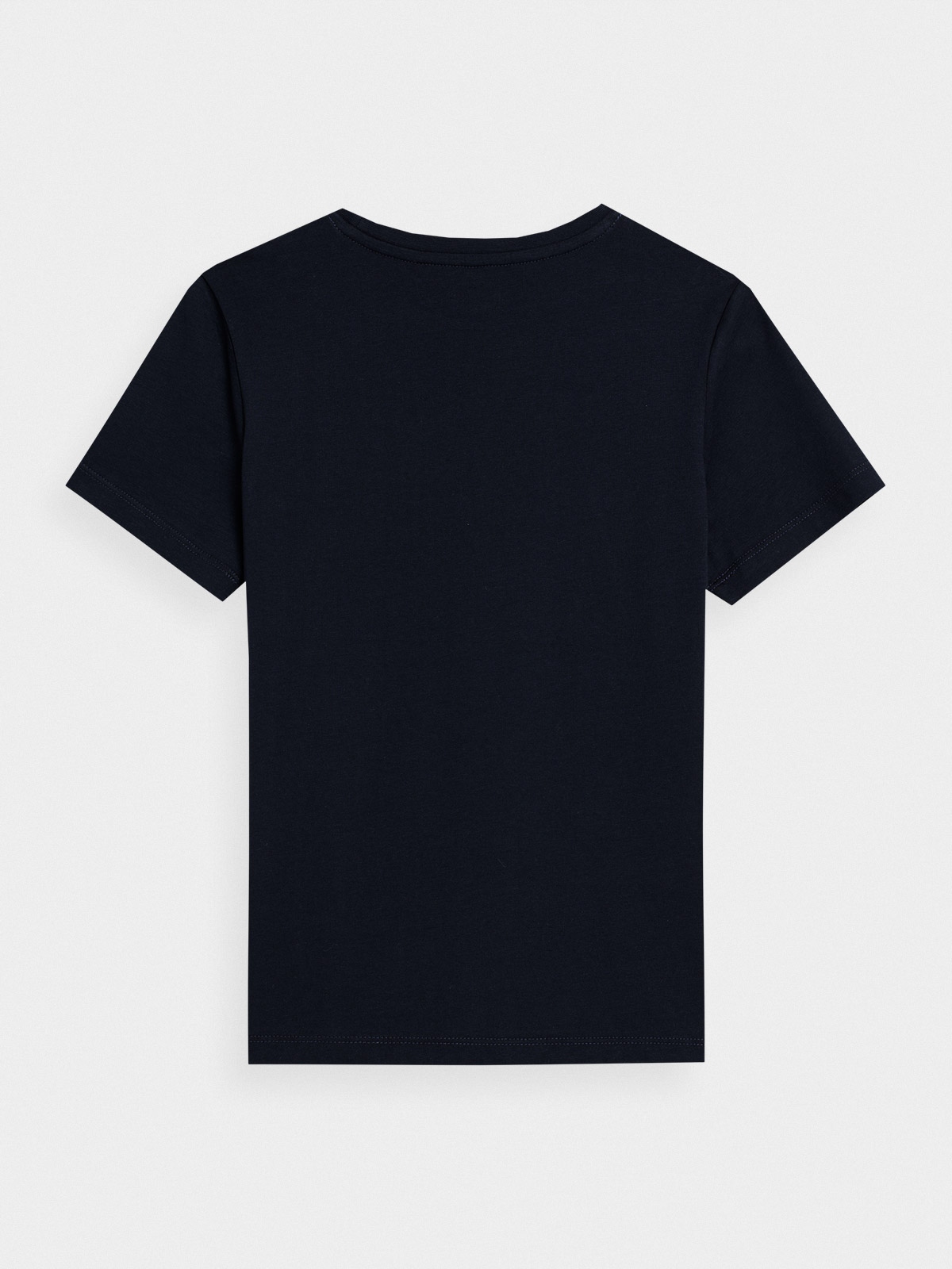 T-SHIRT CHŁOPIĘCY 4F KOSZULKA BAWEŁNA TTSHM293 Odcień granatowy