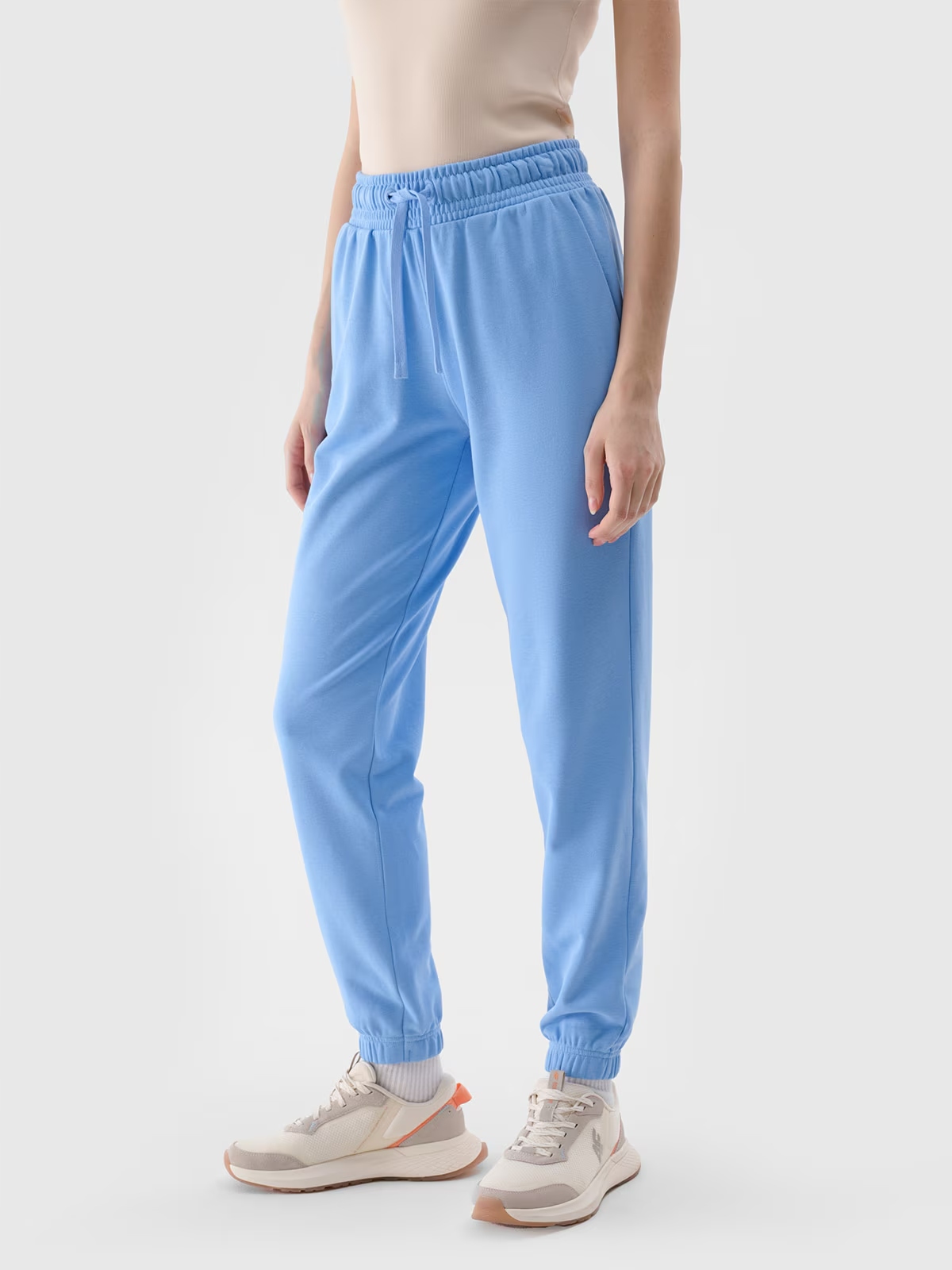 Dámské Tepláky 4F Bavlněné Joggery Denim bez vzoru velikost M