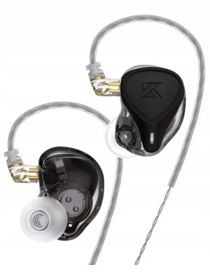 Słuchawki Kz Zex Pro, czarne, bez mikrofonu