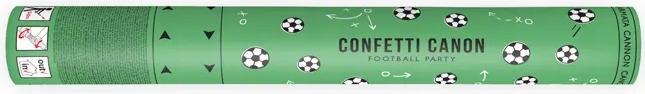 TUBA Wystrzałowe Konfetti Strzelająca PIŁKA NOŻNA Piłki Urodziny Party 40cm EAN (GTIN) 5900779116498