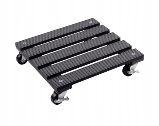 CZARNY STOJAK MOBILNY POD DONICĘ KÓŁKA Z BLOKADA WOZEK DO TRANSPORTU Kod producenta WPC