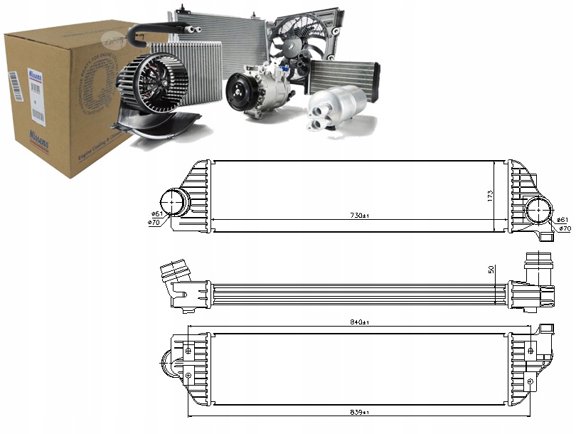 Nissens Intercooler Nissan NV400 2.3 DCI