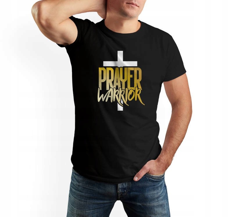 

Koszulka męska Prayer Warrior t-shirt Wiara 5XL