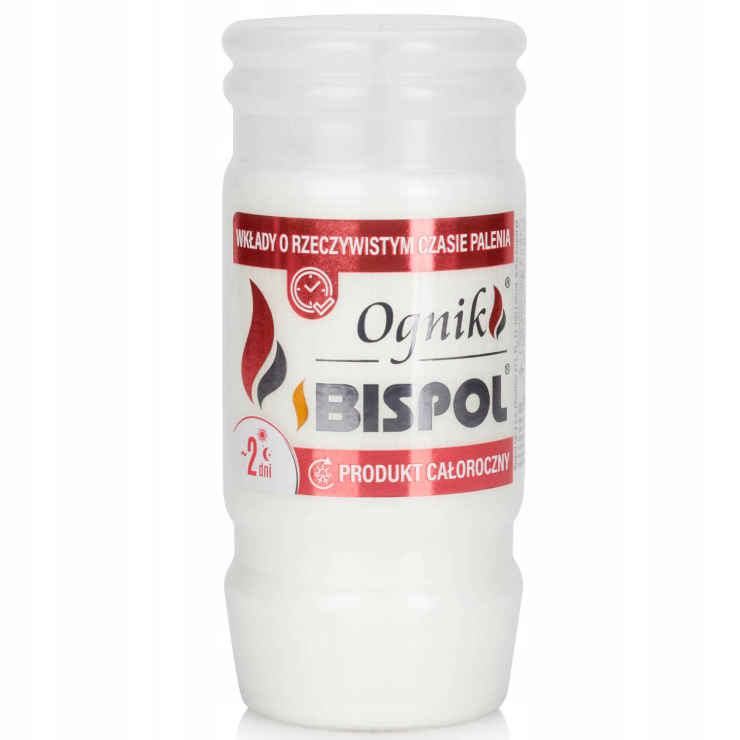 Wkład parafinowy do zniczy Bispol WP2N 11cm, 48h, 2 dni palenia