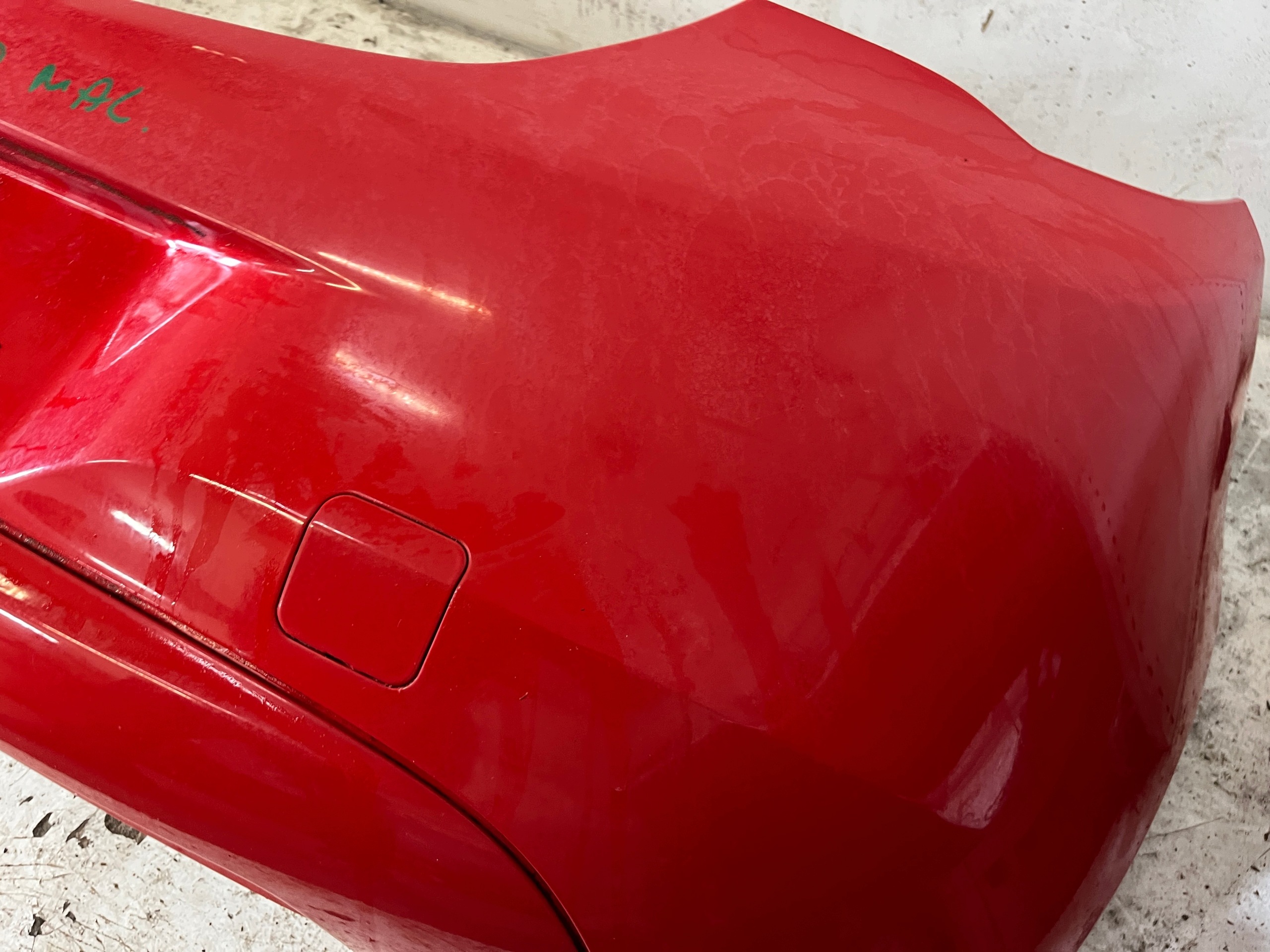 OPEL CORSA E 3D 5D bumper rear part rear red without PDC Z547