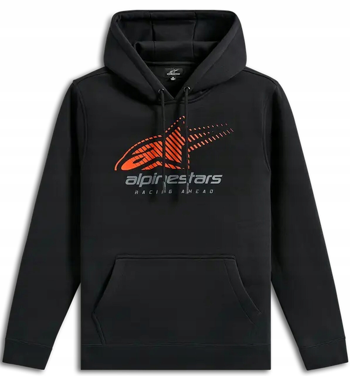 Mikina s kapucňou Alpinestars Pulse Pullover Hoodie Black/Orange XL