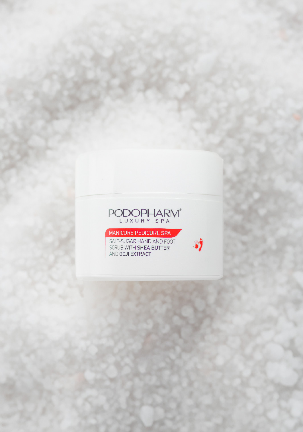 PEELING SOLNO-CUKROWY PODOPHARM DO STÓP I DŁONI Stan opakowania oryginalne