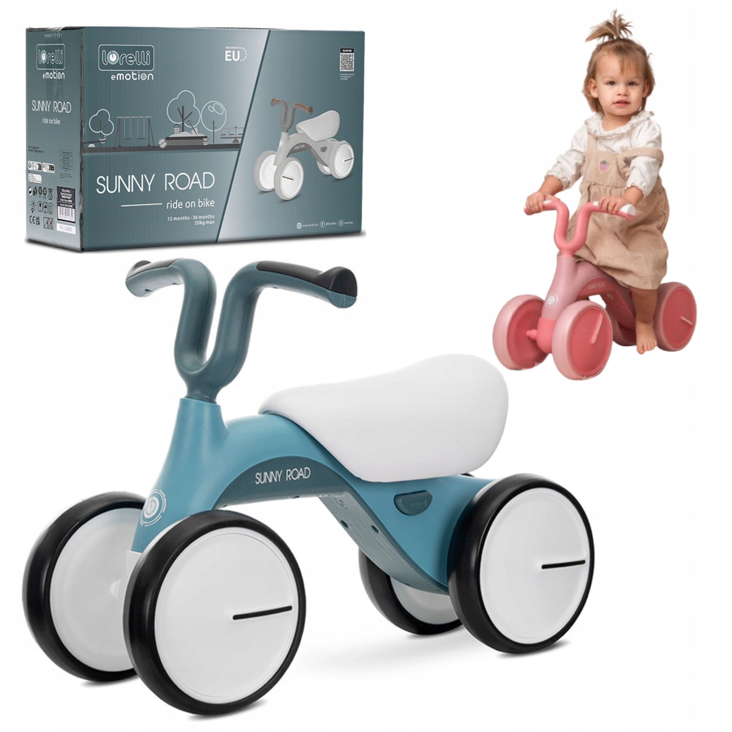 Rowerek biegowy jeździk dla dziecka na roczek urodzinki muzyczka