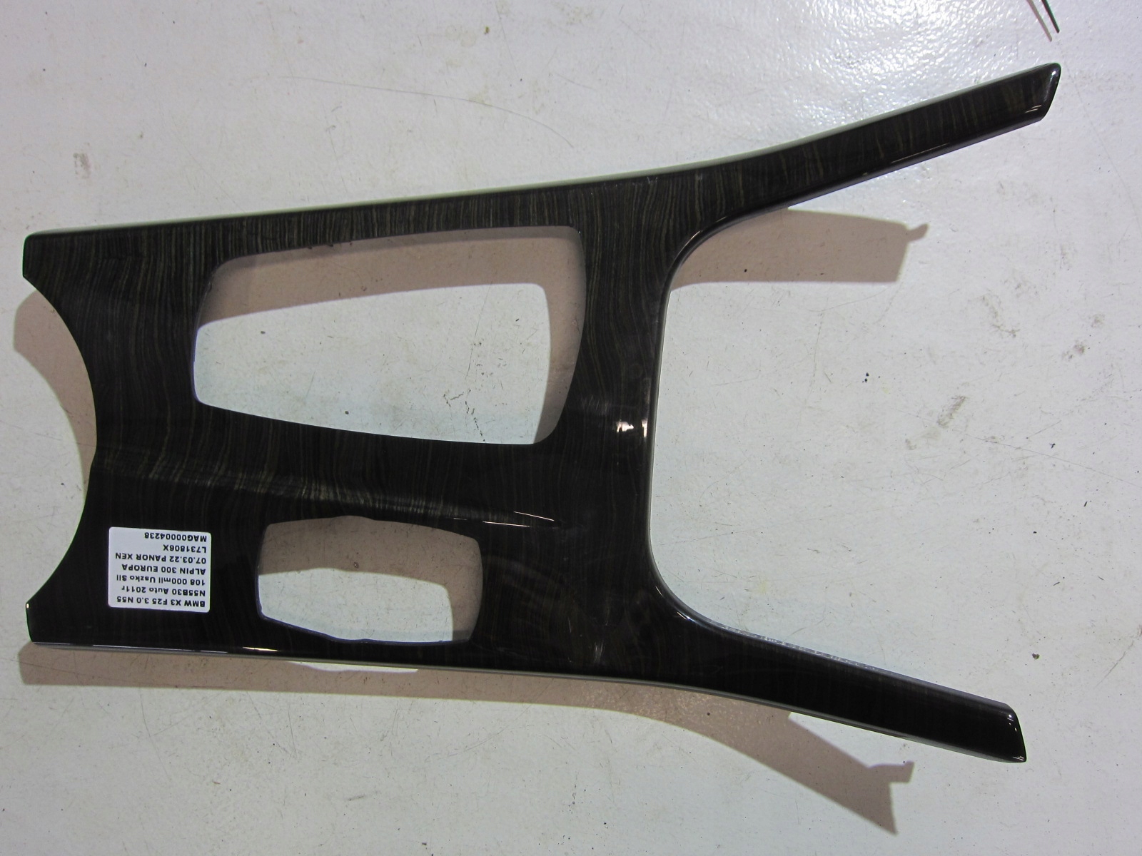 BMW X3 F25 DEKOR Châssis Console Moyen 9200950