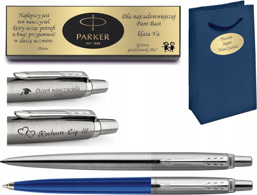 Parker Jotter zestaw długopisów Tabliczka Grawer