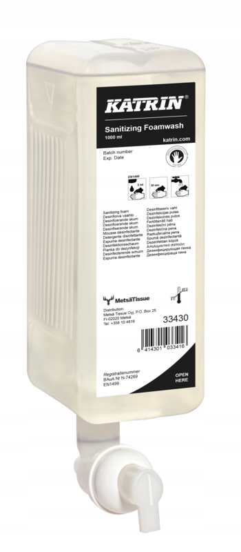 

Odkażające Mydło Katrin 33430 w Pianie 1000 ml