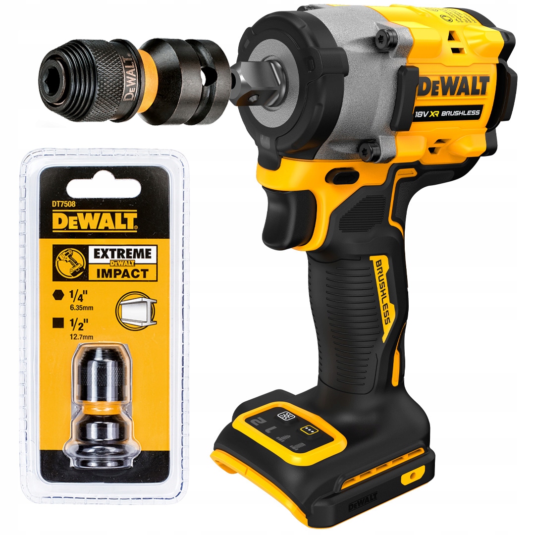 

Klucz udarowy bezszczotkowy DeWALT DCF922N+ADAPTER