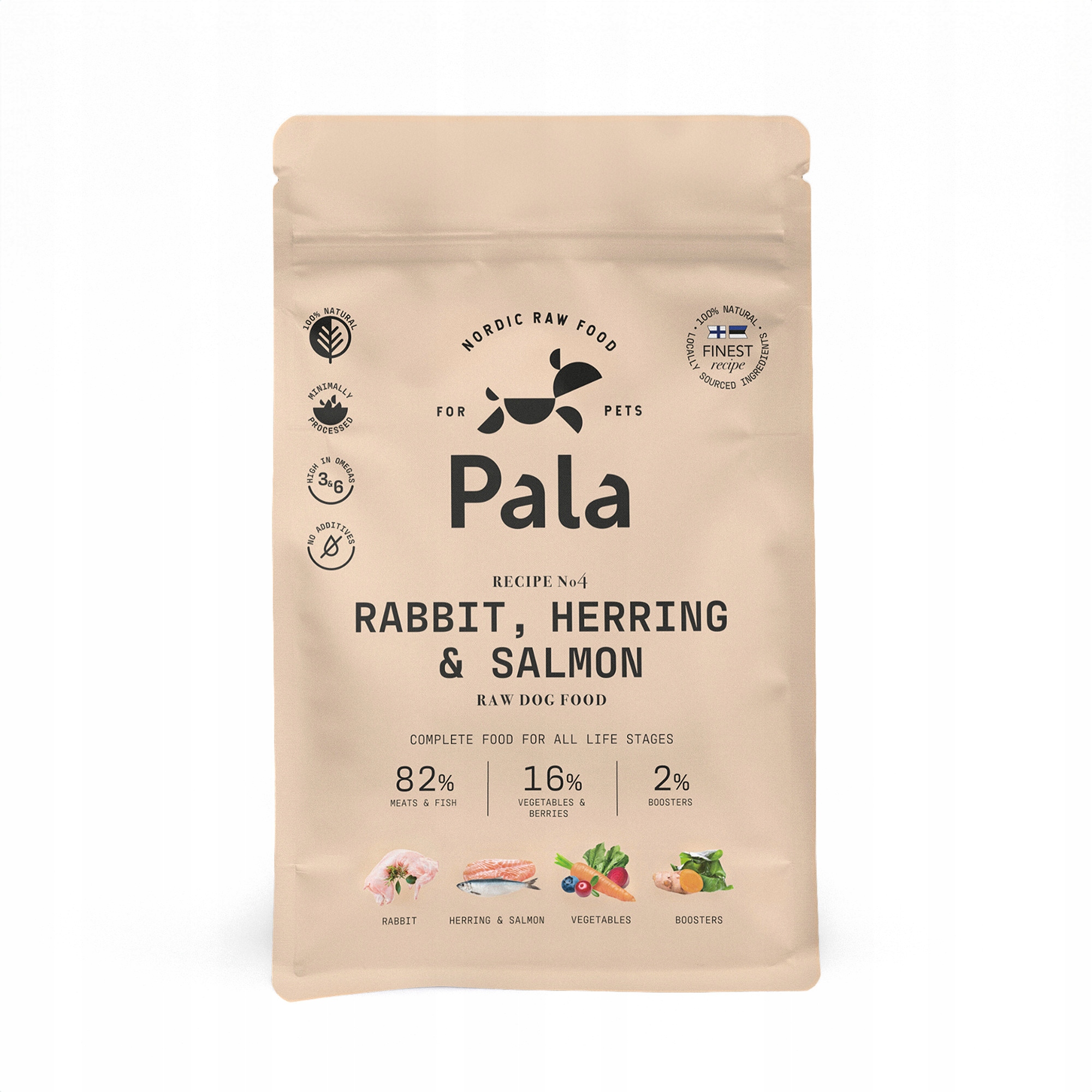 Levně Pala Dog 4 Králík, sleď obecný, losos 1 kg