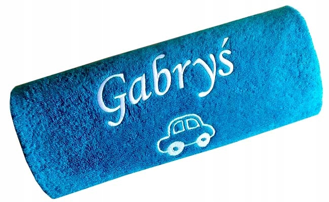 RĘCZNIK z SAMOCHODEM AUTEM imię dziecka PREZENT