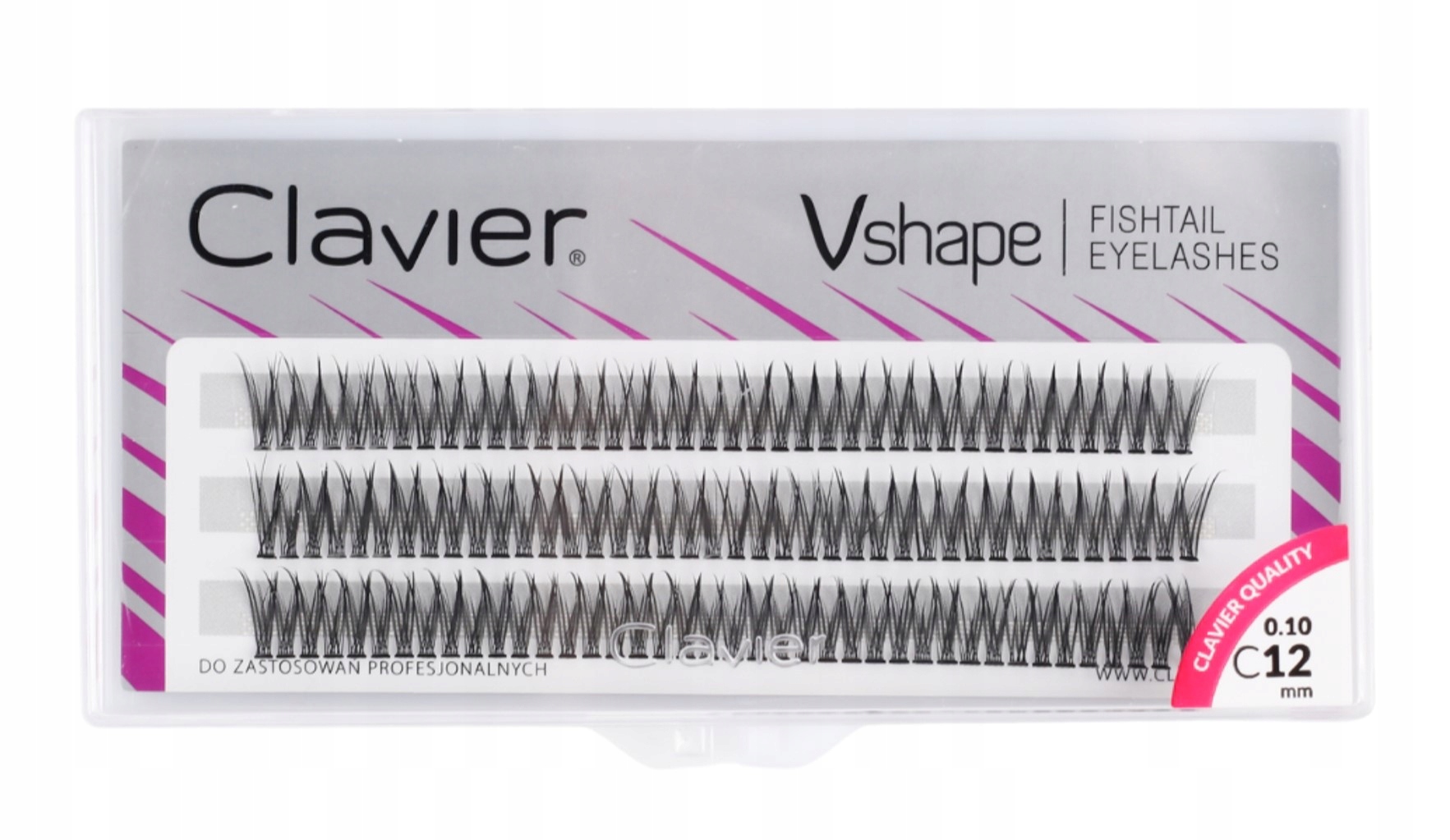 Clavier VSHAPE Fishtai Kępki rzęs Jaskółki C-12 mm